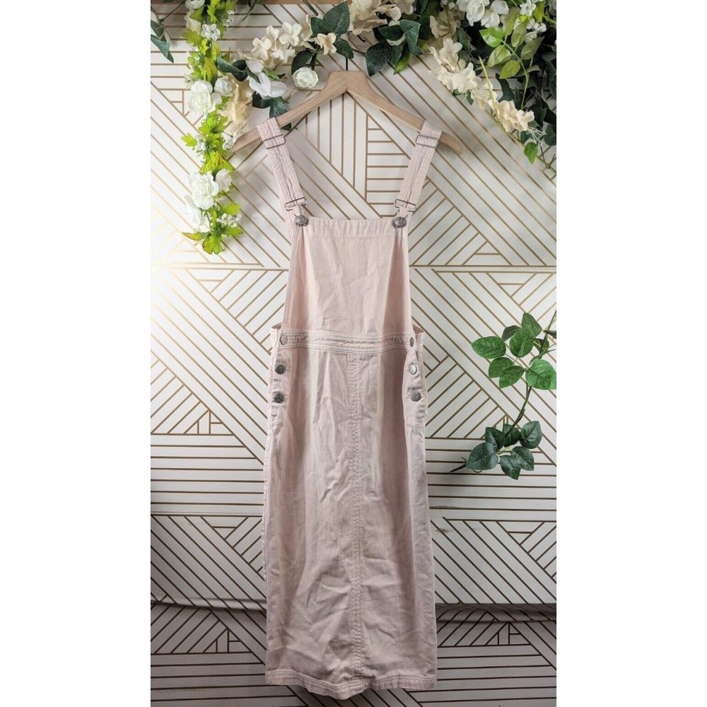 BDG Urban Outfiu Hepburn Pink Beige Overall Midi Overall Dress Size Small